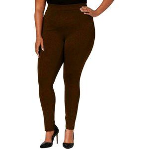 Style & Co. Plus Size Mid Rise Leggings Brown 20W